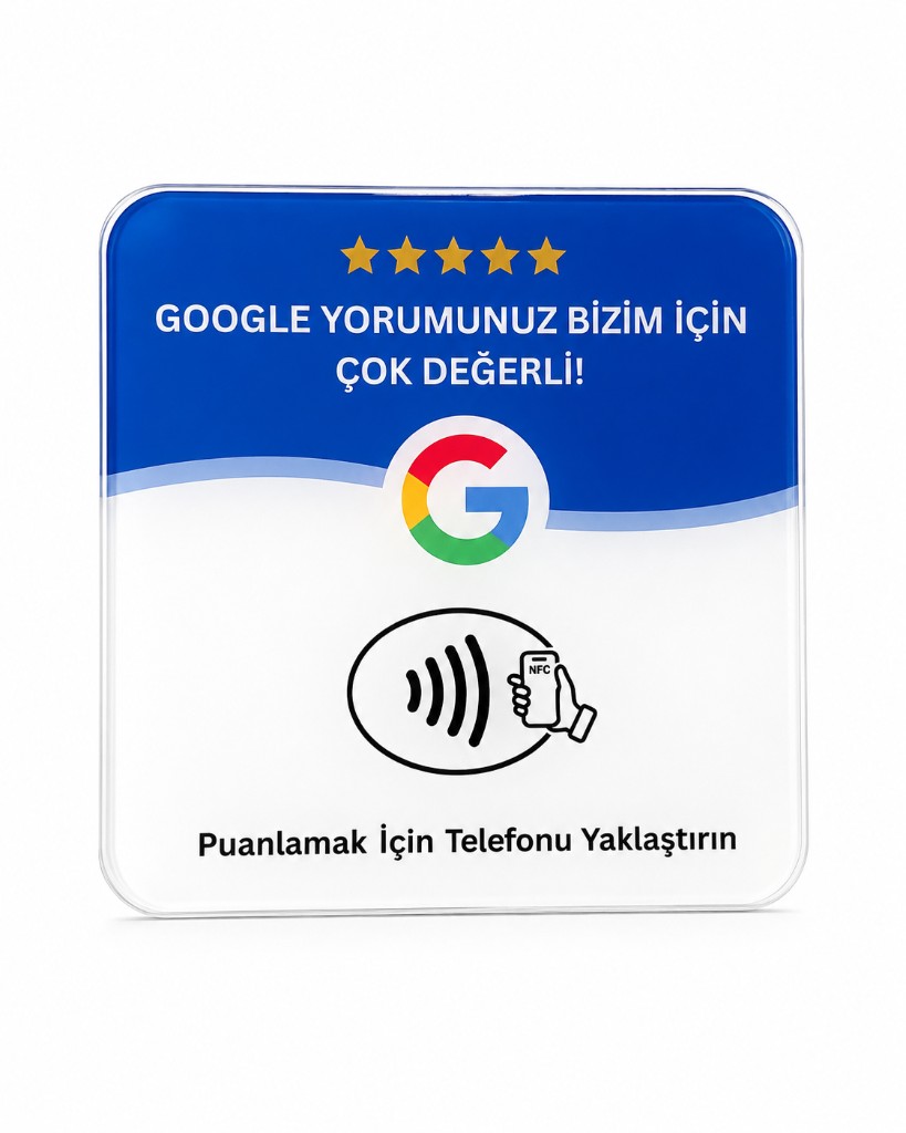 Google yorum NFC kartı